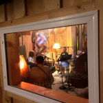 Adam Steffey, Richard Bennett, Ron Stewart and Mark Schatz duing the Richard Bennett sessions (October 2013)