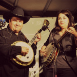 Steven Baldridge and Lizzy Long perform in the Earl Scruggs Tribute at Big Lick Festival (4/13/12) - photo © Laura Tate Photography