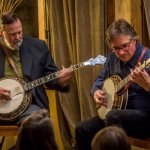 Alan Munde and Bill Evans perform in Bend, OR (1/22/15) - photo by Gary Miller