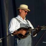 Mike Compton with Helen Highwater at the 2015 Bloomin' Bluegrass Festival & Chili Cookoff - photo © Bob Compere
