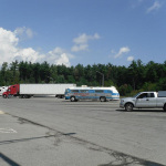 The Bluegrass Bus at a rest stop on the way to Thomas Point Beach - August 2012