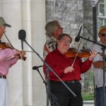 Michael Cleveland sitting in with The Dismembered Tennesseans at Bluegrass On The Grass (July 13, 2013) - photo by Frank Baker
