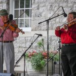Fletcher Bright and Michael Cleveland at Bluegrass On The Grass (July 13, 2013) - photo by Frank Baker