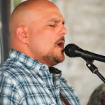 Frank Solivan with Dirty Kitchen at Bluegrass on the Grass (7/12/14) - photo by Frank Baker