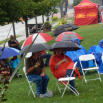 Braving the rain at the 2016 Miami Valley Brewfest - photo by Stacey Wright