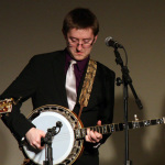 Alex Leach on banjo with Ralph Stanley II at Bristol Bluegrass Spring Fest 2015 - photo by Jessica Boggs