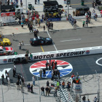 Monroeville singing the National Anthem at the Bristol Motor Speedway - photo by Rhonda Vincent