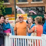 Marty Raybon working the fence at the 2014 Bristol Rhythm & Roots Reunion (September 21, 2014) - photo © Alane Anno