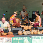 Richmond Indigenous Gourd Orchestra at Catawba Farm Fest (August 2012) - photo by Teresa Gereaux