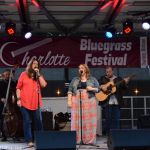 Donna Ulisse and Jennifer Strickland join Special C at the 2016 Charlotte Bluegrass Festival - photo © Bill Warren