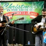 Jerry Butler, his daughter and-Derek Vaden at 2012 Bluegrass In The Smokies - photo by Valerie Gabehart