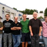 John Escobar, Jake Stargel, Mark Schatz, Cory Piatt, Tom Mindte and Bryan McDowell outside the studio where Cory was tracking for Daydreams