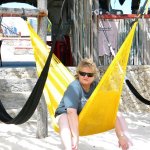 Lorraine Jordan relaxing in Cozumel- photo by Julie King