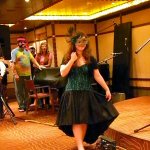 Contestant in the the First Quality Bluegrass Cruise Halloween costume contest (10/31/12) - photo by Julie King