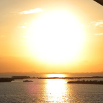 Massive sun over the Caribbean on the First Quality Bluegrass Cruise (11/1/12) - photo by Julie King
