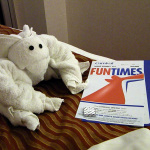 Towel creature in the room on the First Quality Bluegrass Cruise (11/1/12) - photo by Julie King