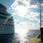 Caribbean sun on the First Quality Bluegrass Cruise - photo by Julie King
