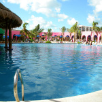 Poolside view in Costa Maya on the First Quality Bluegrass Cruise - photo by Julie King