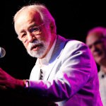 Roland White accepts his Distinguished Achievement Award at IBMA 2011 - photo © Dean Hoffmeyer