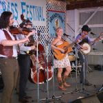 Rebecca Frazier and Hit & Run at the 2015 Delaware Valley Bluegrass Festival - photo by Frank Baker