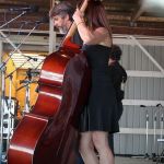 Leslie Ziegler with The Railsplitters at the 2015 Delaware Valley Bluegrass Festival - photo by Frank Baker