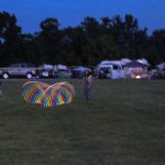 Dusk fun at the 2015 Delaware Valey Bluegrass Festival - photo by Frank Baker