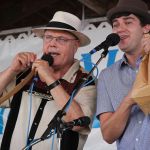 David Holt and Josh Goforth at the 2015 Delaware Valley Bluegrass Festival - photo by Frank Baker