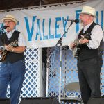 Mike Compton and Joe Newberry at the 2016 Delaware Valley Bluegrass Festival - photo by Frank Baker