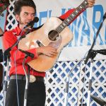 Christopher Malpass with The Malpass Brothers at the 2016 Delaware Valley Bluegrass Festival - photo by Frank Baker