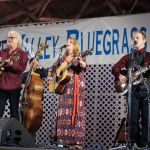 Claire Lynch sitting in with Ricky Skaggs & Kentucky Thunder at the 2016 Delaware Valley Bluegrass Festival - photo by Frank Baker