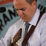 Leigh Gibson with The Gibson Brothers at the 2013 Delaware Valley Bluegrass Festival - photo by Frank Baker