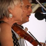 Laurie Lewis and Tom Rozum at the 2013 Delaware Valley Bluegrass Festival - photo by Frank Baker