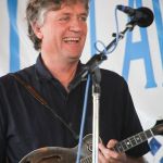 Tom Bekeny with The Kathy Kallick Band at the 2016 Delaware Valley Bluegrass Festival - photo by Frank Baker