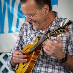 Adam Steffey with The Boxcars at the 2016 Delaware Valley Bluegrass Festival - photo by Frank Baker