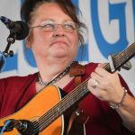 Dale Ann Bradley with Sister Sadie at the 2016 Delaware Valley Bluegrass Festival - photo by Frank Baker