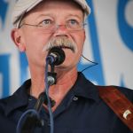 Fred Travers with Seldom Scene at the 2016 Delaware Valley Bluegrass Festival - photo by Frank Baker