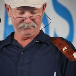 Fred Travers with Seldom Scene at the 2016 Delaware Valley Bluegrass Festival - photo by Frank Baker