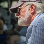 Festival promoter Davis Tracy at the 2015 Bluegrass on the Grass Festival - photo by Frank Baker-rg