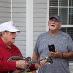 The Osborne Brothers vocal reunion at the party held Lance LeRoy's honor - photo © Dreama Stephenson Photography