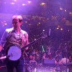 Chris Pandolfi on stage with Infamous Stringdusters - photo © 2012 by G. Milo Farineau