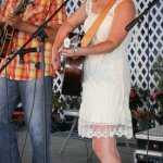 Jeff Rose and Missy Armstrong with Detour at the 2014 Delaware Valley Bluegrass Festival - photo by Frank Baker