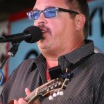 Russell Johnson with The Grass Cats at the 2014 Delaware Valley Bluegrass Festival - photo by Frank Baker