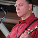 Rick Lafleur with The Grass Cats at the 2014 Delaware Valley Bluegrass Festival - photo by Frank Baker