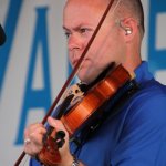 Chris Hill with The Grass Cats at the 2014 Delaware Valley Bluegrass Festival - photo by Frank Baker
