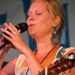 Missy Armstrong with Detour at the 2014 Delaware Valley Bluegrass Festival - photo by Frank Baker