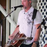 Tim Surrett with Balsam Range at the 2014 Delaware Valley Bluegrass Festival - photo by Frank Baker