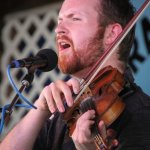 Bryan McDowell with The Claire Lynch Band at the 2014 Delaware Valley Bluegrass Festival - photo by Frank Baker