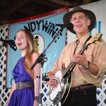 Sarah and Bob Amos at the 2014 Delaware Valley Bluegrass Festival - photo by Frank Baker