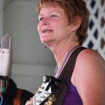 Amy Gallatin at the 2014 Delaware Valley Bluegrass Festival - photo by Frank Baker
