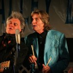 Marty Stuart and Harry Stinson at the Delaware Valley Bluegrass Festival (September 2012) photo by Frank Baker